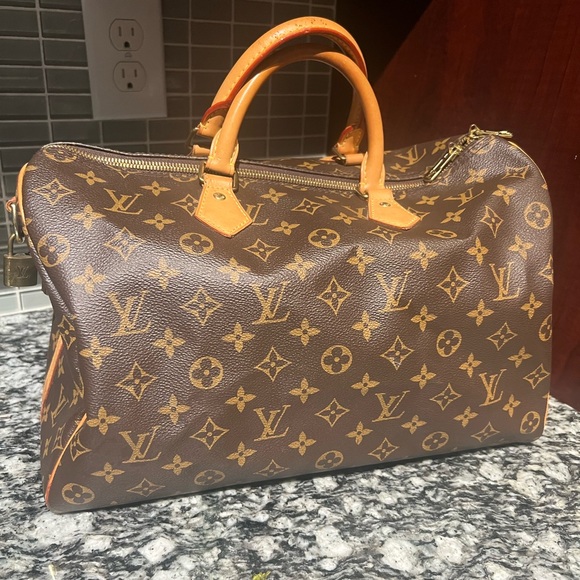 Louis Vuitton Monogram speedy bandoulier 35 full inclusion - Picture 2 of 16